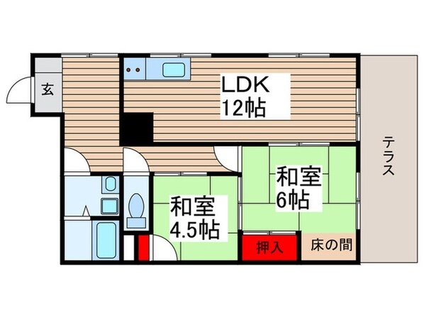 アーバンプレイス高野の物件間取画像